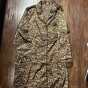 Avon Leopard Satin Gown